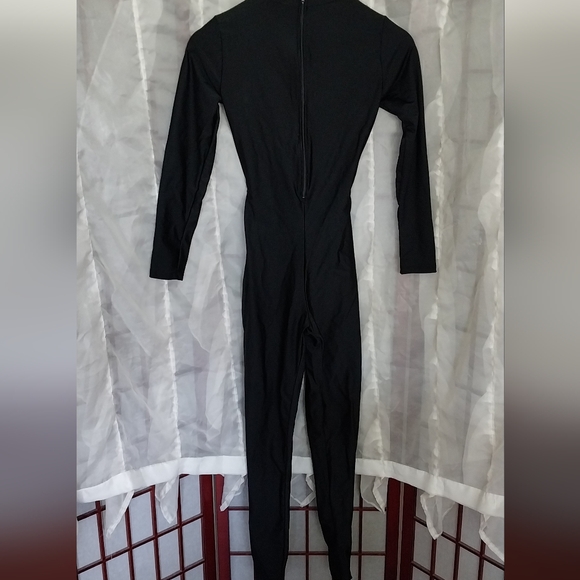 Soho Girl black zip front catsuit/jumpsuit - Picture 1 of 8
